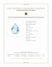4.69 Ct. Blue Aquamarine from Brazil Scan Report
