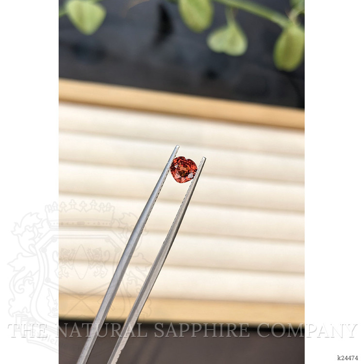 0.96 Ct. Orangish Red Garnet from Ceylon (Sri Lanka)