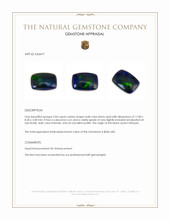 2.06 Ct. Multi Color Cabochon Black Opal from Ethiopia Appraisal