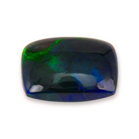 2.06 Ct. Multi Color Cabochon Black Opal from Ethiopia Video