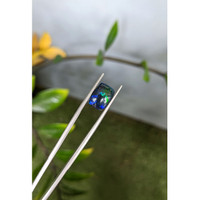 2.06 Ct. Multi Color Cabochon Black Opal from Ethiopia Life Style