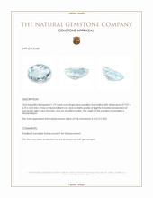 1.79 Ct. Blue Paraiba Tourmaline from Mozambique Appraisal