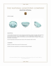 4.03 Ct. Greenish Blue Paraiba Tourmaline from Mozambique Appraisal