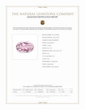 2.23 Ct. Pink Kunzite from Afghanistan Scan Report