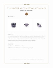 0.48 Ct. Grey Spinel from Ceylon (Sri Lanka) Appraisal