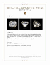 8.43 Ct. White Topaz from Ceylon (Sri Lanka) Appraisal