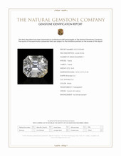 8.43 Ct. White Topaz from Ceylon (Sri Lanka) Scan Report