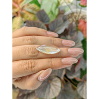 16.81 Ct. White Cabochon Topaz from Ceylon (Sri Lanka) Life Style