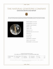 4.29 Ct. White Cabochon Topaz from Ceylon (Sri Lanka) Scan Report