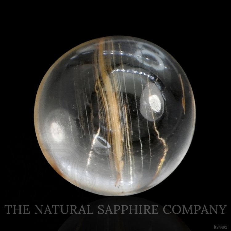 4.29 Ct. White Cabochon Topaz from Ceylon (Sri Lanka)