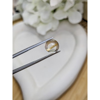 4.29 Ct. White Cabochon Topaz from Ceylon (Sri Lanka) Life Style