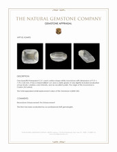 2.31 Ct. White Moonstone from Ceylon (Sri Lanka) Appraisal