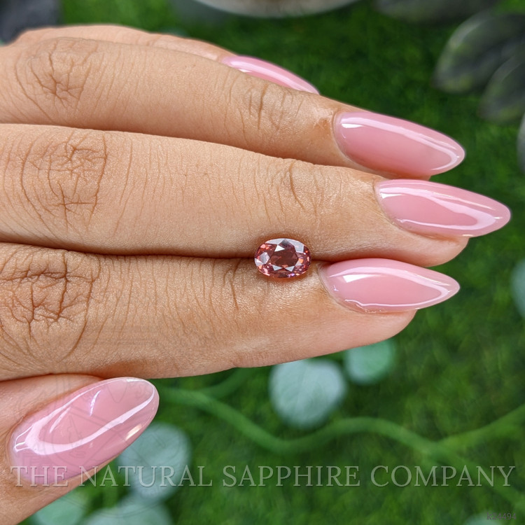1.03 Ct. Orangish Pink Malaya Garnet from Tanzania