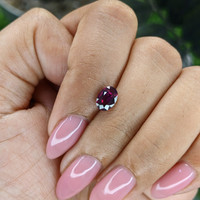 1.26 Ct. Reddish Pink Garnet from Ceylon (Sri Lanka) Life Style