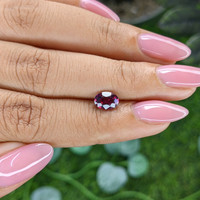 1.26 Ct. Reddish Pink Garnet from Ceylon (Sri Lanka) Life Style