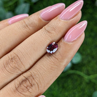 1.26 Ct. Reddish Pink Garnet from Ceylon (Sri Lanka) Life Style