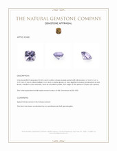 0.52 Ct. Purple Spinel from Ceylon (Sri Lanka) Appraisal