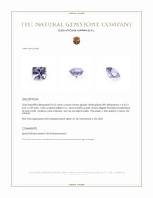 0.52 Ct. Greyish Violet Spinel from Ceylon (Sri Lanka) Appraisal