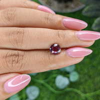 1.32 Ct. Reddish Pink Garnet from Ceylon (Sri Lanka) Life Style