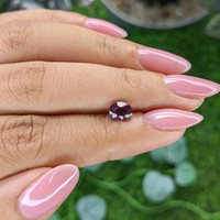1.08 Ct. Reddish Pink Garnet from Ceylon (Sri Lanka) Life Style
