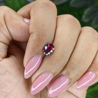 1.02 Ct. Reddish Pink Garnet from Ceylon (Sri Lanka) Life Style