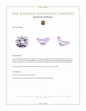 2.64 Ct. Purplish Pink Kunzite from Afghanistan Appraisal