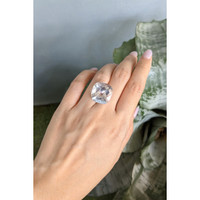 20.22 Ct. White Rutilated Quartz from Brazil Life Style