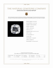 3.19 Ct. White Jeremejevite from Madagascar Scan Report