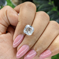 3.19 Ct. White Jeremejevite from Madagascar Life Style