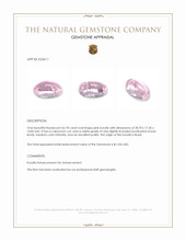 62.78 Ct. Pink Cabochon Kunzite from Brazil Appraisal