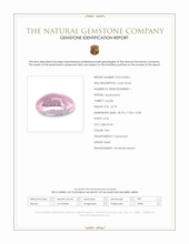 62.78 Ct. Pink Cabochon Kunzite from Brazil Scan Report