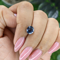1.82 Ct. Purplish Blue Spinel from Tanzania Life Style