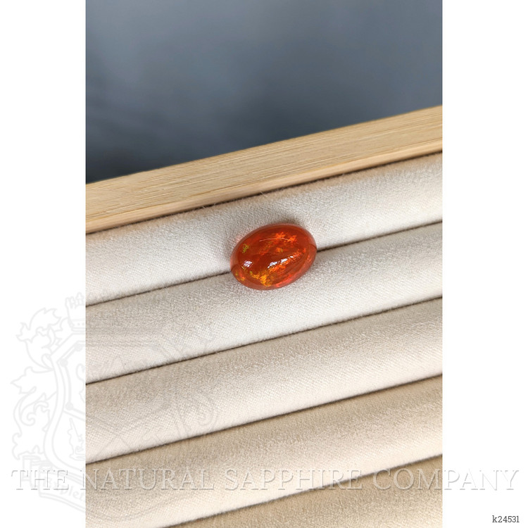 12.70 Ct. Orange Cabochon Fire Opal from Mexico
