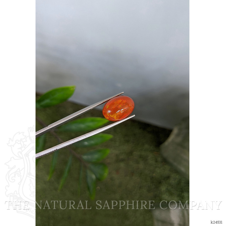 12.70 Ct. Orange Cabochon Fire Opal from Mexico