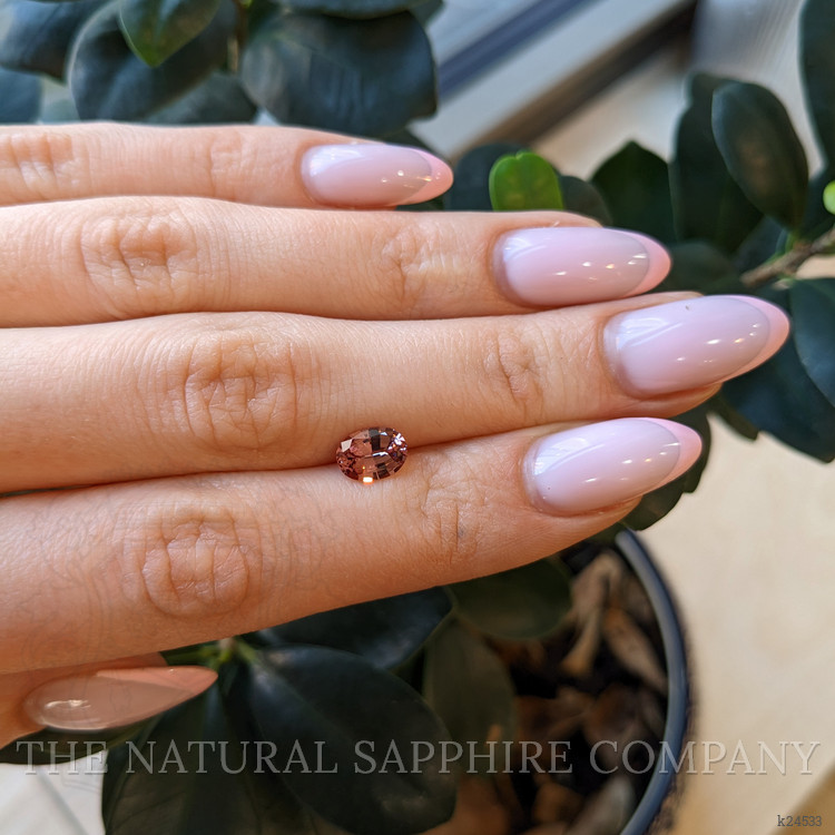 1.36 Ct. Orangish Brown Malaya Garnet from Madagascar