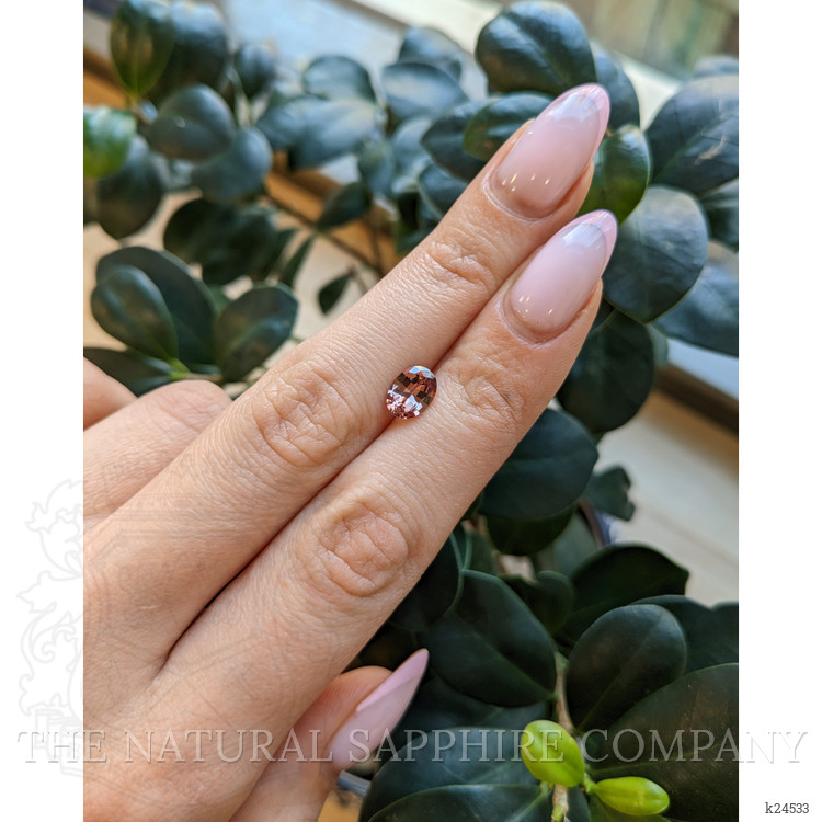 1.36 Ct. Orangish Brown Malaya Garnet from Madagascar