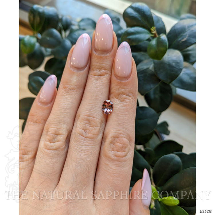 1.36 Ct. Orangish Brown Malaya Garnet from Madagascar