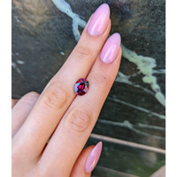 3.32 Ct. Pinkish Purple Rhodolite Garnet from Ceylon (Sri Lanka) Life Style