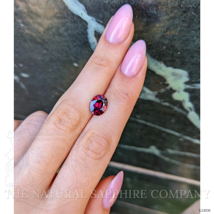 3.32 Ct. Pinkish Purple Rhodolite Garnet from Ceylon (Sri Lanka)