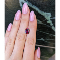 3.32 Ct. Pinkish Purple Rhodolite Garnet from Ceylon (Sri Lanka) Life Style