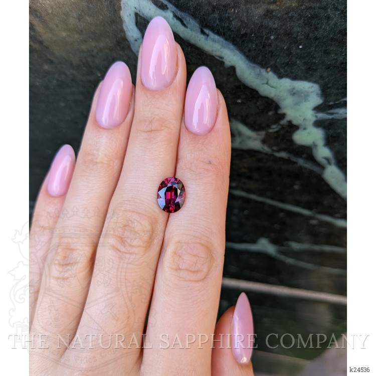 3.32 Ct. Pinkish Purple Rhodolite Garnet from Ceylon (Sri Lanka)