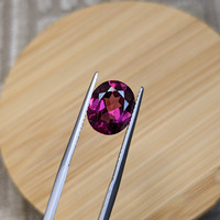 3.39 Ct. Pinkish Purple Rhodolite Garnet from Ceylon (Sri Lanka) Life Style