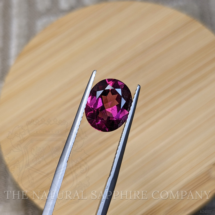 3.39 Ct. Pinkish Purple Rhodolite Garnet from Ceylon (Sri Lanka)