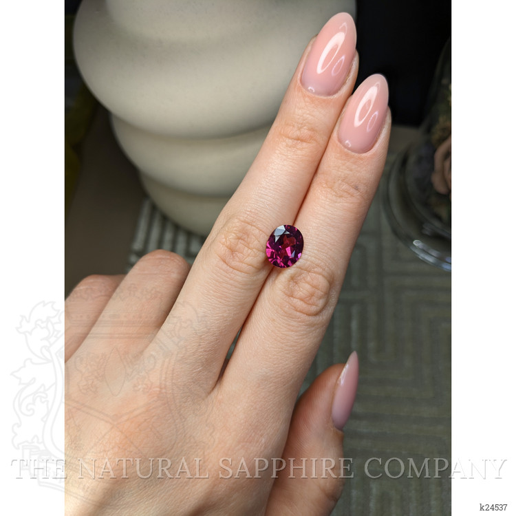 3.39 Ct. Pinkish Purple Rhodolite Garnet from Ceylon (Sri Lanka)
