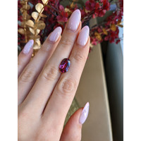 4.38 Ct. Pinkish Purple Rhodolite Garnet from Ceylon (Sri Lanka) Life Style