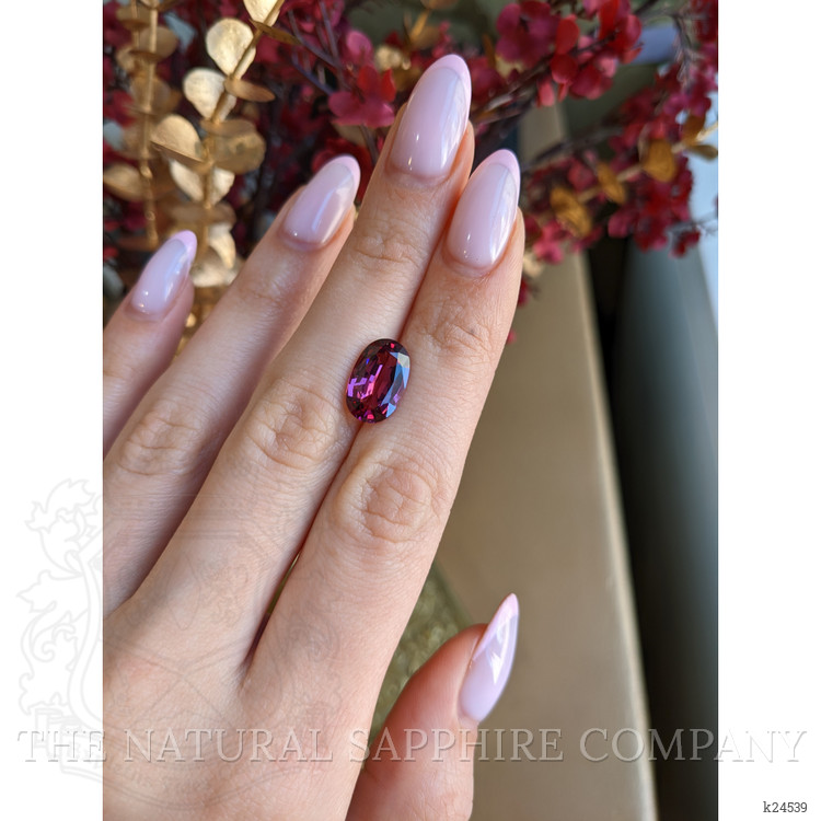 4.38 Ct. Pinkish Purple Rhodolite Garnet from Ceylon (Sri Lanka)