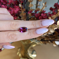 4.38 Ct. Pinkish Purple Rhodolite Garnet from Ceylon (Sri Lanka) Life Style