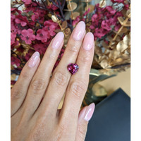 4.47 Ct. Purplish Pink Rhodolite Garnet from Ceylon (Sri Lanka) Life Style