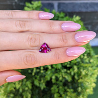 5.18 Ct. Purplish Pink Rhodolite Garnet from Ceylon (Sri Lanka) Life Style
