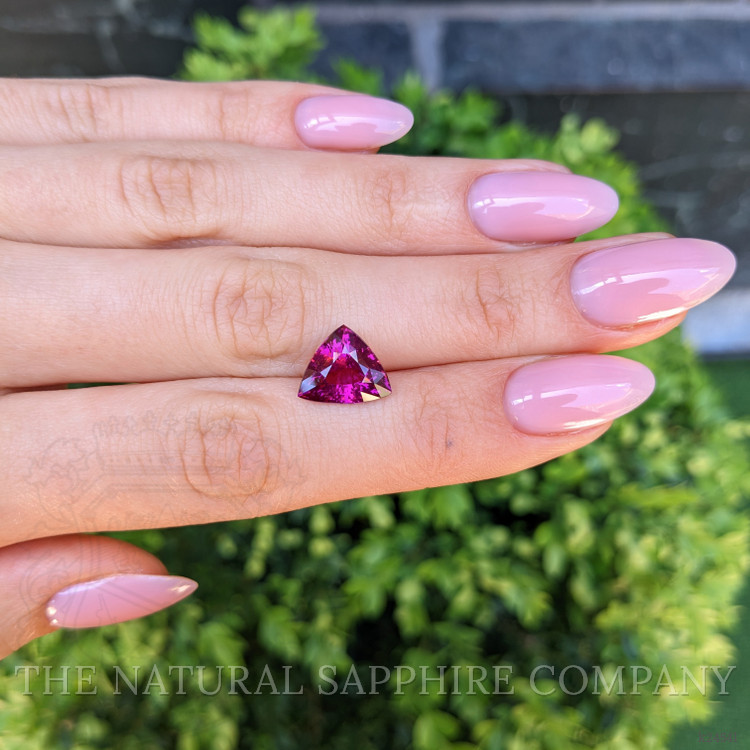 5.18 Ct. Purplish Pink Rhodolite Garnet from Ceylon (Sri Lanka)